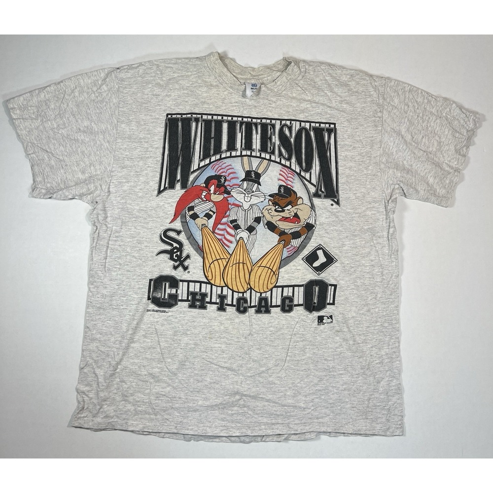 Vintage 1993 Colorado Rockies Looney Tunes Bugs Taz Men's Gray‎ T-Shirt Size XL